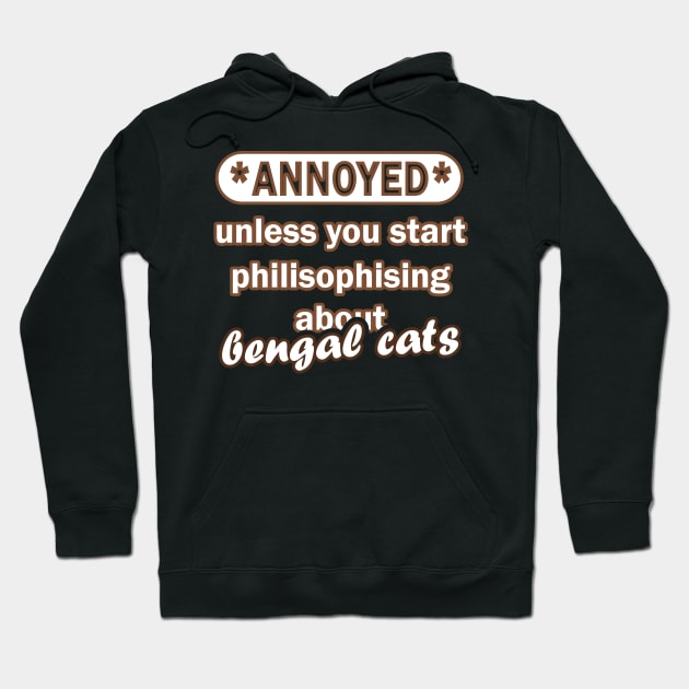 Petty tomcat pet mom dad bengal cat Hoodie by FindYourFavouriteDesign